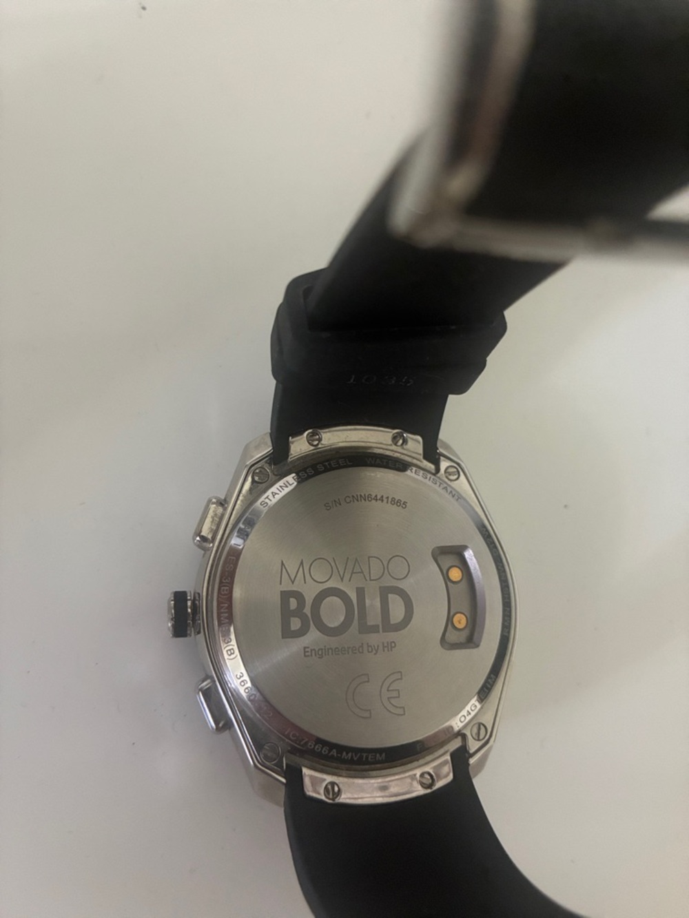 Movado BOLD Smartwatch - Silver Case with Black Strap